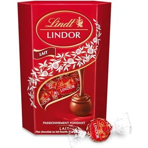 Lindt Cornet LINDOR Chocolat au Lait Cœur Fondant, 200g - Publicité Lindt Cornet LINDOR Chocolat au Lait Cœur Fondant, 200g - Publicité