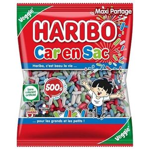 HARIBO Car En Sac – Bonbons Réglisse – Sans Colorants Artificiels & Sans Gélatine Sachet 500 g - Publicité HARIBO Car En Sac – Bonbons Réglisse – Sans Colorants Artificiels & Sans Gélatine Sachet 500 g - Publicité