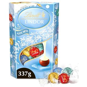 Lindt Cornet LINDOR Assortiment de Chocolats au Lait, Blancs, Cœur Blanc et Noix de Coco Cœur Fondant Idéal pour Noël, 337g - Publicité Lindt Cornet LINDOR Assortiment de Chocolats au Lait, Blancs, Cœur Blanc et Noix de Coco Cœur Fondant Idéal pour Noël, 337g - Publicité