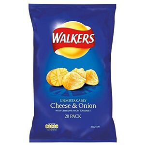 Walkers (Crisps, Snacks & Dips) Walkers Crisps Cheese & Onion (20x25g) - Publicité Walkers (Crisps, Snacks & Dips) Walkers Crisps Cheese & Onion (20x25g) - Publicité