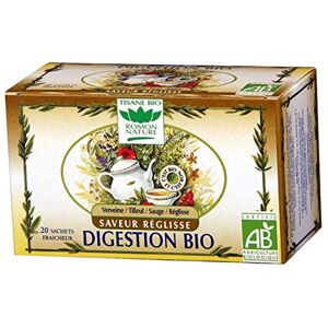 ROMON NATURE Araquelle Tisanes Tisane Digestion Réglisse Bio Contenance : 20 sachets - Publicité ROMON NATURE Araquelle Tisanes Tisane Digestion Réglisse Bio Contenance : 20 sachets - Publicité