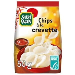 CHIPS À LA CREVETTE 50G, SUZI WAN, LOT DE 5 - Publicité CHIPS À LA CREVETTE 50G, SUZI WAN, LOT DE 5 - Publicité