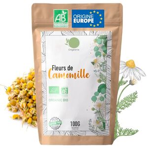 Origeens INFUSION CAMOMILLE BIO Origine Europe, 100g Infusion vrac, Tisane Bio Sommeil et Digestion Fleurs de Camomille Allemande (Camomille 100g) - Publicité Origeens INFUSION CAMOMILLE BIO Origine Europe, 100g Infusion vrac, Tisane Bio Sommeil et Digestion Fleurs de Camomille Allemande (Camomille 100g) - Publicité