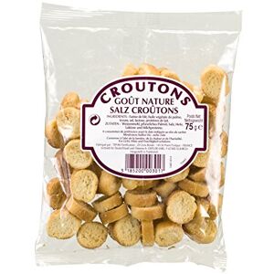 Tipiak Croûtons Nature 75g – Croûtons croustillants pour soupe, salade et apéritif – Pain grillé doré au four – Sachet individuel - Publicité Tipiak Croûtons Nature 75g – Croûtons croustillants pour soupe, salade et apéritif – Pain grillé doré au four – Sachet individuel - Publicité