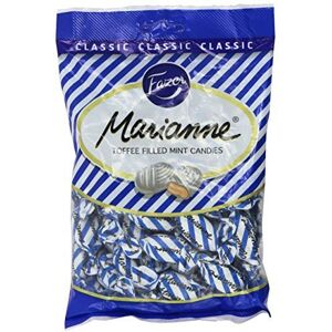 Fazer Marianne Blue Classic Finnish Toffee Filled Mint Hard Candies Candy Sweets Bag 220g by Fazer Marianne - Publicité Fazer Marianne Blue Classic Finnish Toffee Filled Mint Hard Candies Candy Sweets Bag 220g by Fazer Marianne - Publicité