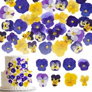 WANGHONGGOGO 60 Pièces Décorations de Fleurs de Pensées Gâteau Comestibles Cupcake Mini Fleurs En Papier 2D Décoration De Gâteau Florale Convient pour un joyeux anniversaire un thème de mariage la Saint Valentin - Publicité WANGHONGGOGO 60 Pièces Décorations de Fleurs de Pensées Gâteau Comestibles Cupcake Mini Fleurs En Papier 2D Décoration De Gâteau Florale Convient pour un joyeux anniversaire un thème de mariage la Saint Valentin - Publicité