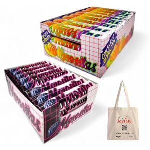 JOYTALY Lot de 2 bonbons Stick Morositas Gusto Réglisse – 24 bâtons + Goût fruits 24stick+ BAG FREE - Publicité JOYTALY Lot de 2 bonbons Stick Morositas Gusto Réglisse – 24 bâtons + Goût fruits 24stick+ BAG FREE - Publicité