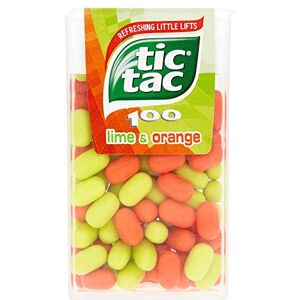 Tic Tac Pastilles aromatisées, goût citron vert & orange La boîte de 100, 49g - Publicité Tic Tac Pastilles aromatisées, goût citron vert & orange La boîte de 100, 49g - Publicité