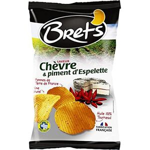 Bret's Bret?s Chips Saveur Chèvre & Piment d?Espelette Pommes de Terre de France 125g (lot de 6 - Publicité Bret's Bret?s Chips Saveur Chèvre & Piment d?Espelette Pommes de Terre de France 125g (lot de 6 - Publicité