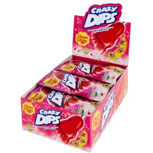 Chupa Chups Crazy Dips FRAISE, bte de 24 - Publicité Chupa Chups Crazy Dips FRAISE, bte de 24 - Publicité