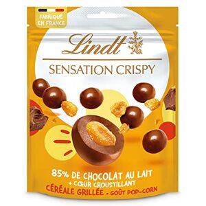 Lindt Sachet de Billes SENSATION CRISPY Céréale Grillée Chocolat au Lait Goût Pop-Corn, 140g - Publicité Lindt Sachet de Billes SENSATION CRISPY Céréale Grillée Chocolat au Lait Goût Pop-Corn, 140g - Publicité