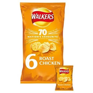 Walkers Crisps De Poulet Rôti 25G X 6 Par Paquet - Publicité Walkers Crisps De Poulet Rôti 25G X 6 Par Paquet - Publicité