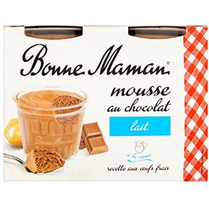 Bonne Maman Mousse au Chocolat Lait à la Crème 4 x 50 g - Publicité Bonne Maman Mousse au Chocolat Lait à la Crème 4 x 50 g - Publicité