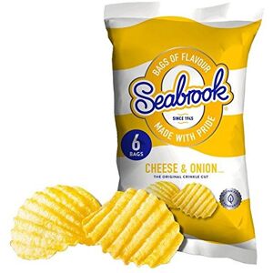 Seabrook Crinkle Cut Cheese & Onion Crisps 25g x 6 per pack - Publicité Seabrook Crinkle Cut Cheese & Onion Crisps 25g x 6 per pack - Publicité