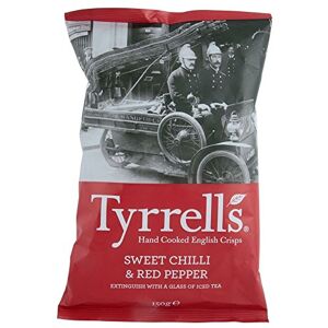 Tyrrells main cuit Anglais chips Sweet & Chilli Red Pepper (150g) Paquet de 2 - Publicité Tyrrells main cuit Anglais chips Sweet & Chilli Red Pepper (150g) Paquet de 2 - Publicité