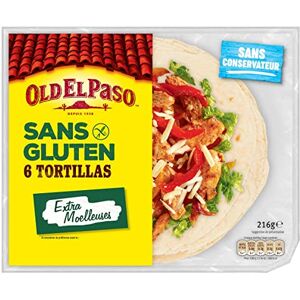 AUCHAN Lot de 3 unités *** OLD EL PASO Tortillas extra moelleuses sans gluten 6 tortillas 216g - Publicité AUCHAN Lot de 3 unités *** OLD EL PASO Tortillas extra moelleuses sans gluten 6 tortillas 216g - Publicité