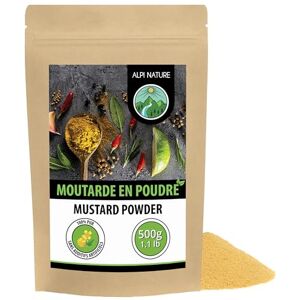 Alpi Nature Graines de Moutarde Jaune Blanche Moulues 500g, Graine de Moutarde en Poudre - Publicité Alpi Nature Graines de Moutarde Jaune Blanche Moulues 500g, Graine de Moutarde en Poudre - Publicité