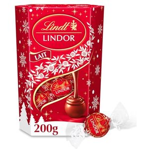 Lindt Cornet LINDOR Chocolat au Lait Cœur fondant Idéal pour Noël, 200g - Publicité Lindt Cornet LINDOR Chocolat au Lait Cœur fondant Idéal pour Noël, 200g - Publicité