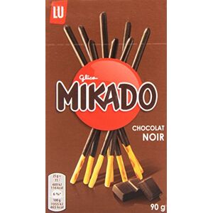 LU Mikado Biscuits, Nappés de Chocolat Noir, 90g - Publicité LU Mikado Biscuits, Nappés de Chocolat Noir, 90g - Publicité