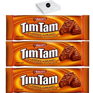 Candyland sweets Tim Tam Arnott's Lot de 3 bonbons à mâcher Caramel 175 g Fabriqué en Australie - Publicité Candyland sweets Tim Tam Arnott's Lot de 3 bonbons à mâcher Caramel 175 g Fabriqué en Australie - Publicité