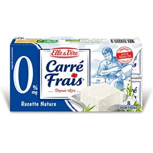 Carré Frais ELLE&VIRE Fromage frais allégé 0% M.G en portions 200 g - Publicité Carré Frais ELLE&VIRE Fromage frais allégé 0% M.G en portions 200 g - Publicité