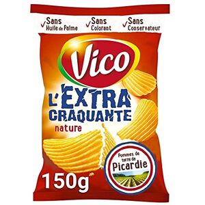 Epicerie salée VICO Chips Ondulées Extra Craquantes Nature 150G ( Lot De 4 ) - Publicité Epicerie salée VICO Chips Ondulées Extra Craquantes Nature 150G ( Lot De 4 ) - Publicité
