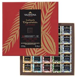 VALRHONA Coffret Les intenses 50 carrés chocolat noir - Publicité VALRHONA Coffret Les intenses 50 carrés chocolat noir - Publicité