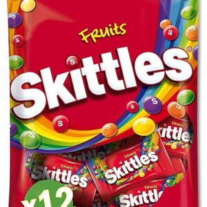 Skittles Bonbons Goût Fruits Cassis, Citron, Citron vert, Orange & Fraise 12 minis sachets de 26g 312g - Publicité Skittles Bonbons Goût Fruits Cassis, Citron, Citron vert, Orange & Fraise 12 minis sachets de 26g 312g - Publicité