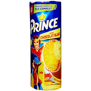 LU Prince Biscuits gout Chocolat blanc au blé complet 300 g Lot de 8 - Publicité LU Prince Biscuits gout Chocolat blanc au blé complet 300 g Lot de 8 - Publicité