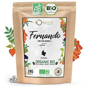 Origeens CAFE GRAIN BIO 1kg Café en Grain Arabica Fernando Single Origin Colombie Torréfaction Artisanale - Publicité Origeens CAFE GRAIN BIO 1kg Café en Grain Arabica Fernando Single Origin Colombie Torréfaction Artisanale - Publicité