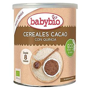 BabyBio Bouillie de céréales au cacao 220 g de poudre - Publicité