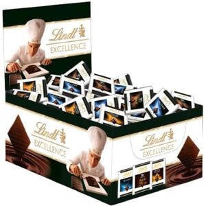 Lindt Distributeur de carrés de chocolat noir EXCELLENCE 70% Cacao, Fleur de Sel et Caramel Pointe de Sel, 100x10g - Publicité Lindt Distributeur de carrés de chocolat noir EXCELLENCE 70% Cacao, Fleur de Sel et Caramel Pointe de Sel, 100x10g - Publicité