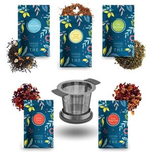 PRO DISTRI Infuseur à thé et son Assortiment de 5x20g de Thés et Infusions COMPTOIR FRANÇAIS DU THÉ Cadeau Original pour un Anniversaire, la Saint-Valentin, la fête des Mères, Noël, les Maîtresses - Publicité PRO DISTRI Infuseur à thé et son Assortiment de 5x20g de Thés et Infusions COMPTOIR FRANÇAIS DU THÉ Cadeau Original pour un Anniversaire, la Saint-Valentin, la fête des Mères, Noël, les Maîtresses - Publicité