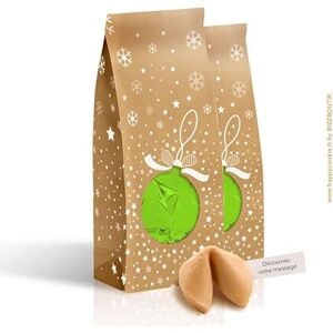 Bizzboutik 4 paquets de 6 FORTUNE COOKIES Made in France à offrir au pied du sapin Spécial Noël Cadeau original - Publicité Bizzboutik 4 paquets de 6 FORTUNE COOKIES Made in France à offrir au pied du sapin Spécial Noël Cadeau original - Publicité