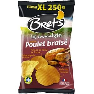 Brets Bret?s Les Aromatisées Chips Saveur Poulet Braisé Pommes de Terre de France Format XL 250g (lot de - Publicité Brets Bret?s Les Aromatisées Chips Saveur Poulet Braisé Pommes de Terre de France Format XL 250g (lot de - Publicité