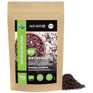 Alpi Nature Hibiscus BIO Tisane 100g, Fleurs et Pétales d'Hibiscus Séchés et Coupés, Thé en Vrac - Publicité Alpi Nature Hibiscus BIO Tisane 100g, Fleurs et Pétales d'Hibiscus Séchés et Coupés, Thé en Vrac - Publicité