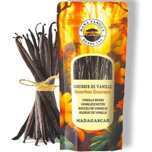MAMA VANILLA 10 Gousses de VANILLE BOURBON GOURMET de Madagascar 14/16 cm Gousses Fraîches Longue Conservation, Sachet fraîcheur refermable Sans Arômes Artificiels Millésime 2024 - Publicité MAMA VANILLA 10 Gousses de VANILLE BOURBON GOURMET de Madagascar 14/16 cm Gousses Fraîches Longue Conservation, Sachet fraîcheur refermable Sans Arômes Artificiels Millésime 2024 - Publicité
