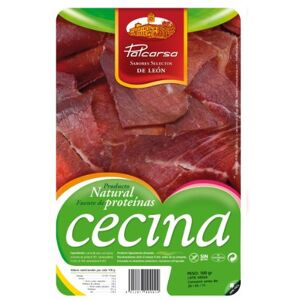 Palcarsa Viande Séchée Fumée de León 'Cecina' (Tranchée, 100 g) - Publicité Palcarsa Viande Séchée Fumée de León 'Cecina' (Tranchée, 100 g) - Publicité