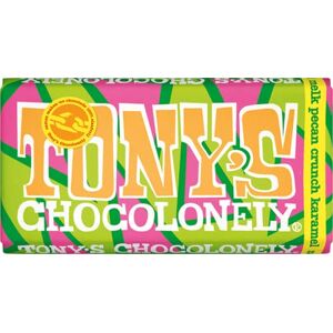 Tony's Chocolonely Caramel croustillant au lait et aux noix de pécan 180 g - Publicité Tony's Chocolonely Caramel croustillant au lait et aux noix de pécan 180 g - Publicité