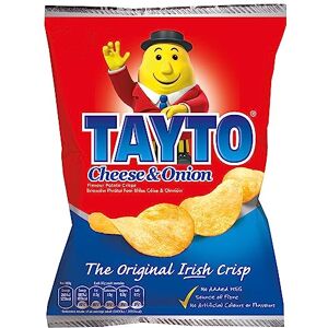 Tayto Cheese and Onion Crisps 37g (8 count) by - Publicité Tayto Cheese and Onion Crisps 37g (8 count) by - Publicité