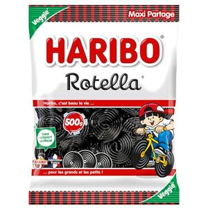 HARIBO Rotella Bonbons Réglisse Sans Colorants Artificiels & Sans Gélatine Sachet Vrac 500 g - Publicité HARIBO Rotella Bonbons Réglisse Sans Colorants Artificiels & Sans Gélatine Sachet Vrac 500 g - Publicité