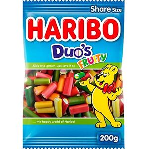 HARIBO Bonbons de réglisse fruités Duo Fruité Poids total 200 grammes - Publicité HARIBO Bonbons de réglisse fruités Duo Fruité Poids total 200 grammes - Publicité