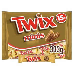 Twix Minis barres chocolat au lait, caramel et biscuits 10 minis barres 333g - Publicité Twix Minis barres chocolat au lait, caramel et biscuits 10 minis barres 333g - Publicité