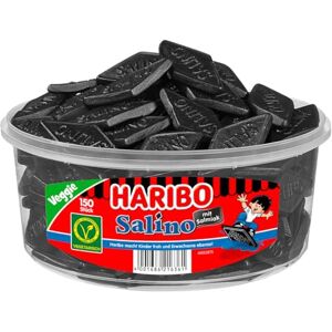 HARIBO Salino Réglisses, Bonbons à la Réglisse, 150 Pièces, Boîte de 1200 gr - Publicité HARIBO Salino Réglisses, Bonbons à la Réglisse, 150 Pièces, Boîte de 1200 gr - Publicité