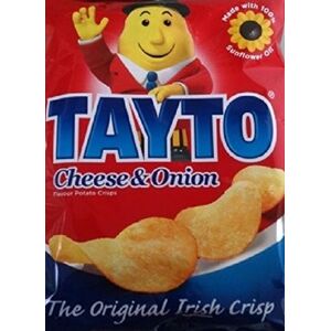 Tayto Cheese & Onion Crisps from Ireland 25 x 25g packs by - Publicité Tayto Cheese & Onion Crisps from Ireland 25 x 25g packs by - Publicité