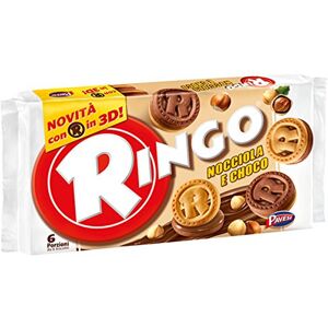 Pavesi 6 x Ringo Biscuits Cookies (6 x 55 g) Cacao & Hazelnut - Publicité Pavesi 6 x Ringo Biscuits Cookies (6 x 55 g) Cacao & Hazelnut - Publicité