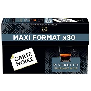 Carte Noire Café Expresso Ristretto N°12 Capsules Compatibles Nespresso, Paquet de 30 capsules - Publicité Carte Noire Café Expresso Ristretto N°12 Capsules Compatibles Nespresso, Paquet de 30 capsules - Publicité