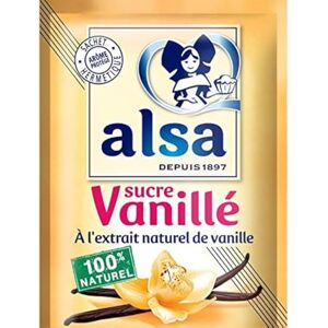 Alsa Sucre Vanillé, 12 Sachets, 90g, Extrait Naturel de Vanille, Depuis 1897 - Publicité Alsa Sucre Vanillé, 12 Sachets, 90g, Extrait Naturel de Vanille, Depuis 1897 - Publicité