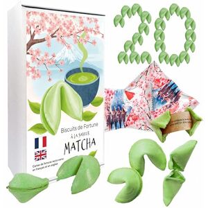 D&D FUN COOKIES Set de biscuits de fortune au goût de MATCHA Excellent cadeau pour les invités Fortune cookies pour les fêtes Emballage individuel Biscuits de fortune chinois (S) - Publicité D&D FUN COOKIES Set de biscuits de fortune au goût de MATCHA Excellent cadeau pour les invités Fortune cookies pour les fêtes Emballage individuel Biscuits de fortune chinois (S) - Publicité