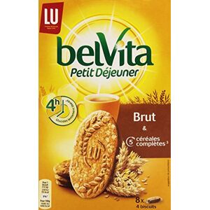 LU Belvita Biscuits Petit Déjeuner Brut 5 Céréales Complètes 400 g Lot de 7 - Publicité LU Belvita Biscuits Petit Déjeuner Brut 5 Céréales Complètes 400 g Lot de 7 - Publicité